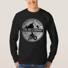 Camiseta Passo comum francês Col de l’Iseran Alpes motobike