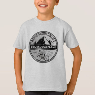 Camiseta Passo de bicicleta Col de Joux Plane french Alpes