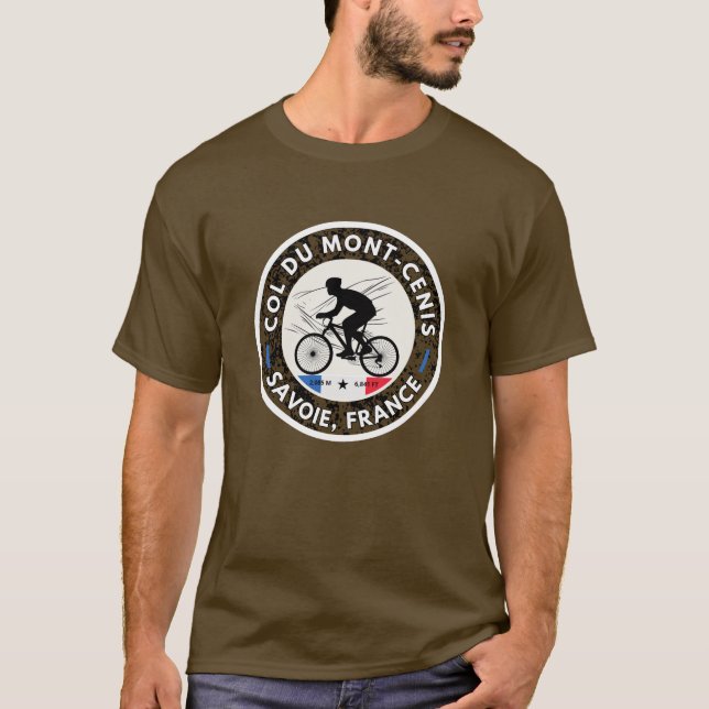 Camiseta Passo do Mont Maciço francês do Cenis (Frente)