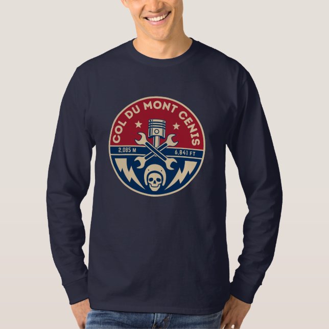 Camiseta Passo do Mont Maciço francês do Cenis (Frente)