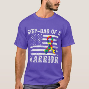 Camiseta Passo Pai De Um Guerreiro Autismo Consciência Para