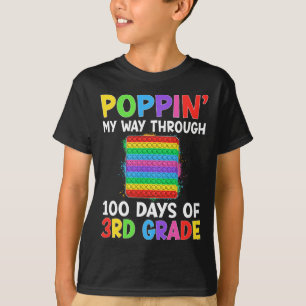 Camiseta Passo Por 100 Dias De Crianças Do 3º Ciclo