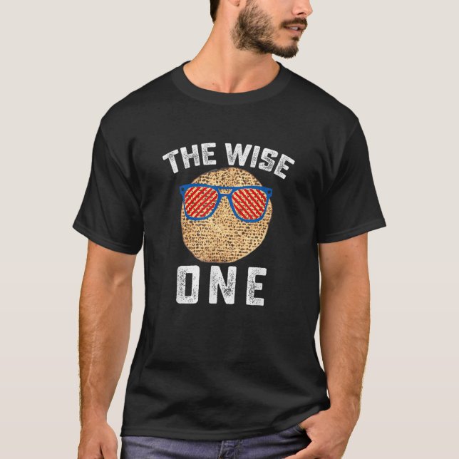 Camiseta Passover Jewish Pesach Funny Matzo The Wise One Ki (Frente)