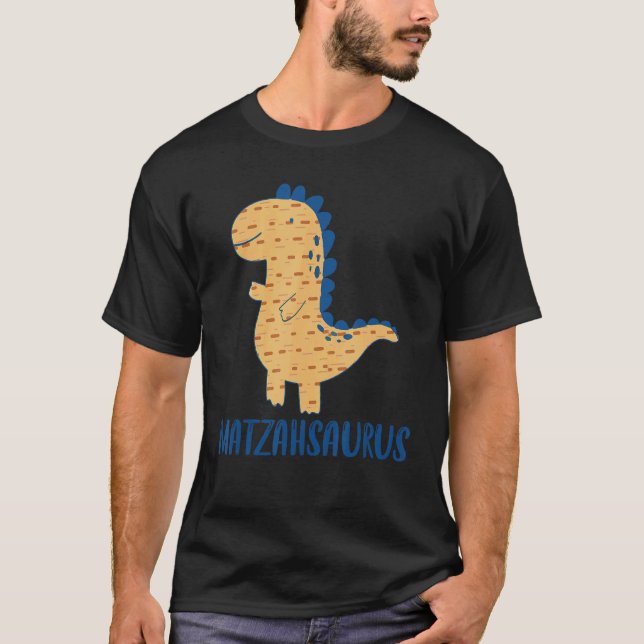 Camiseta Passover Matzahsaurus Dinosaur Matzo Seder Judaico (Frente)