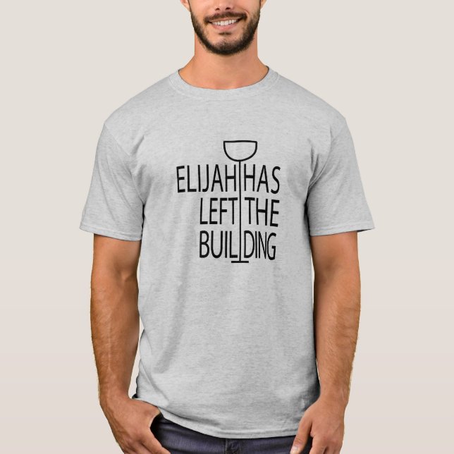 Camiseta Passover Men Básico Engraçado T-Shirt Elijah (Frente)