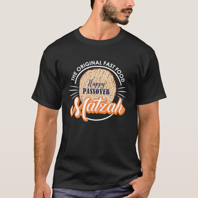 Camiseta Passover Original Fast Comida Matzah Seder Jewish  (Frente)