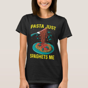 Camiseta Pasta Apenas Me Espaguei Espaguete Costume Pasta
