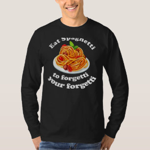 Camiseta Pasta Comeu Espaguete Para Esquecer Seu Regretti