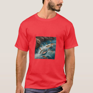 Camiseta Pasta de Flores de Água de Peixes