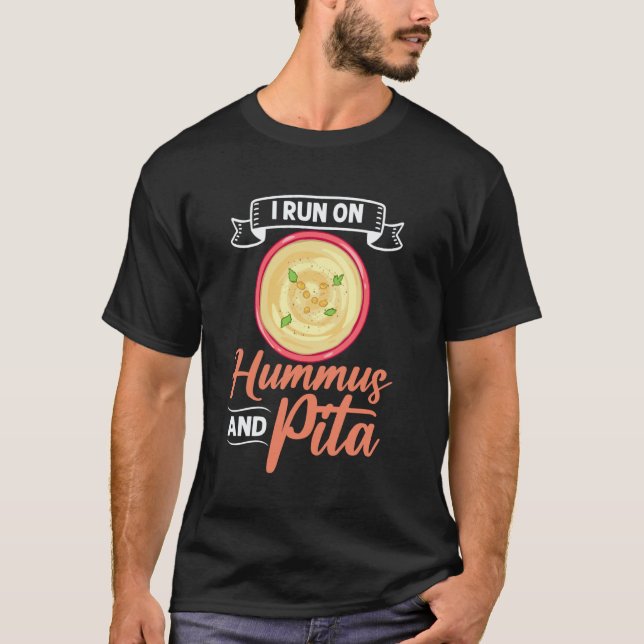 Camiseta Pasta de Hummus Comida Árabe Receita Vegana 2 (Frente)
