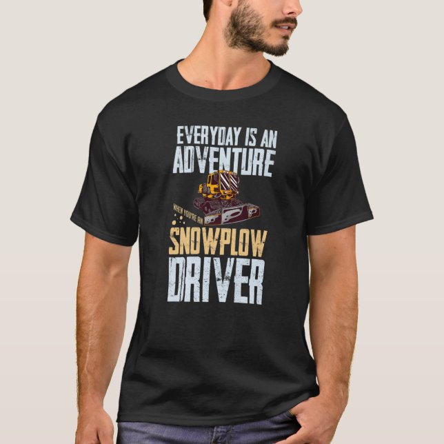 Camiseta Pasta de Neve Trator de Máquina de Tração de Neve  (Frente)