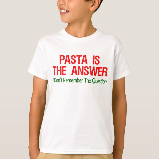 Camiseta Pasta É A Resposta (Frente)