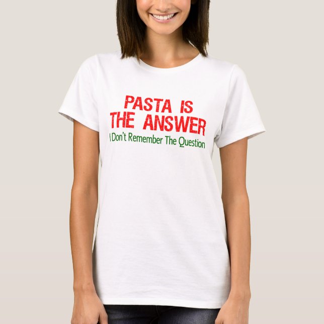 Camiseta Pasta É A Resposta (Frente)