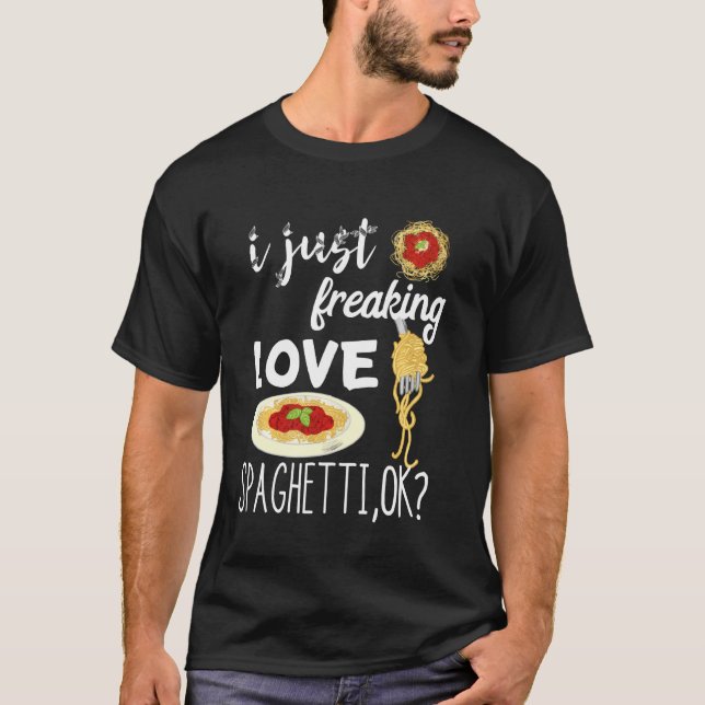 Camiseta Pasta italiana, Eu Só Paguei Amor Spaghett (Frente)