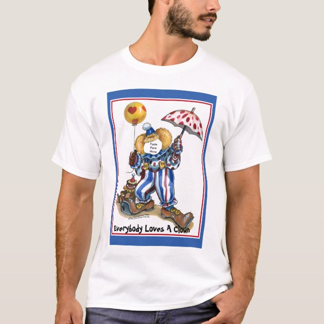 Camiseta Pasta-UM-Cara no palhaço (Frente)
