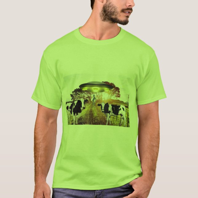Camiseta pastagens de Alienígena (Frente)