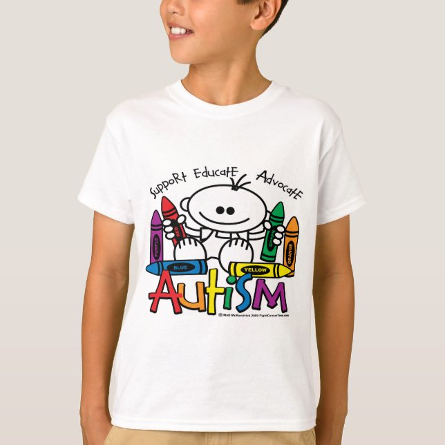 Camiseta Pastéis do autismo (Frente)