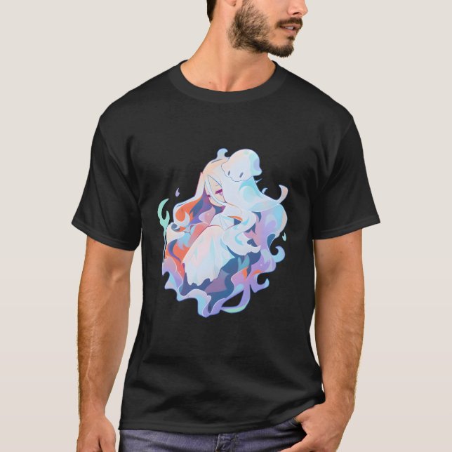 Camiseta Pastel Anime Ghost (Frente)