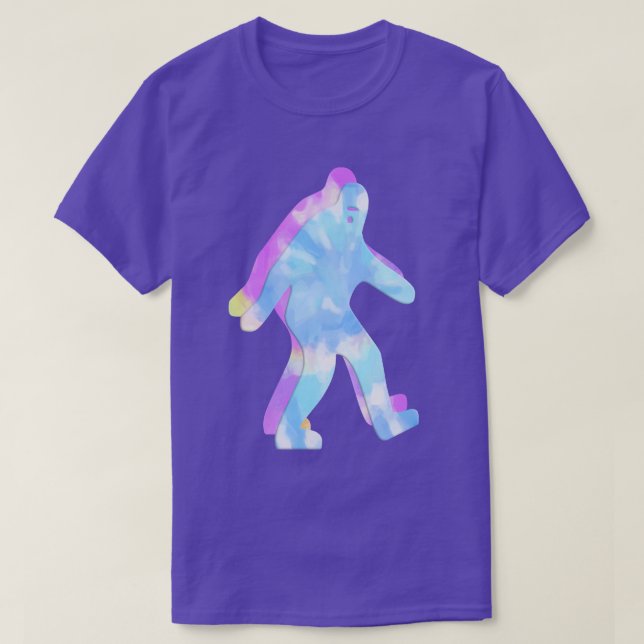 Camiseta Pastel Bigfoot Tie Dye (Frente do Design)