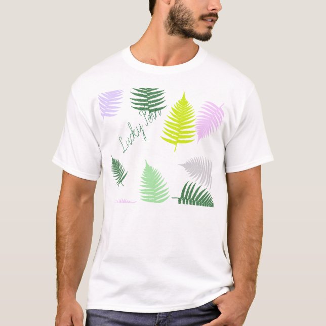Camiseta Pastel Colors Lucky Fern (Frente)