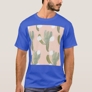 Camiseta Pastel Cute Cactus Pattern