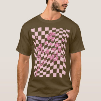 Camiseta Pastel Dinamarquês Aestético Cherry Blossom Japonê