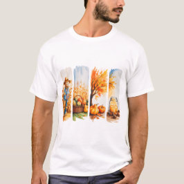 CAMISETA PASTEL FALL THEMED OUMN BRUSHSTROKES
