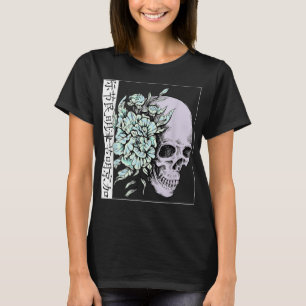 Camiseta Pastel Flor I Skull I Arte Estética I Japonês A