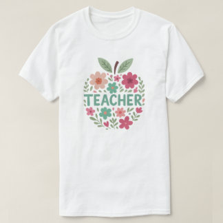 Camiseta Pastel Floral Apple Design