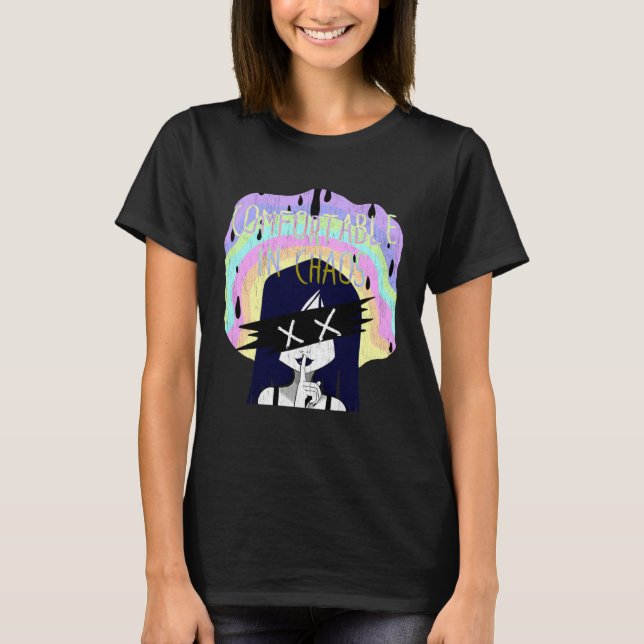 Camiseta Pastel goth being comfortable in chaos (Frente)