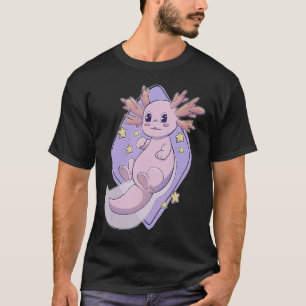 Camiseta Pastel Goth Fofo Axolote Peixe Ambulante Mexicano
