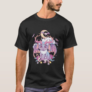Camiseta Pastel Gótico Creepy Occult Satanic Jackalope Kawa