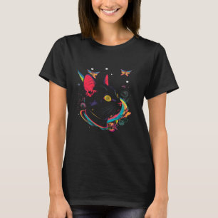 Camiseta Pastel Gótico Gato Gótico Trippy Punk Alt Grunge