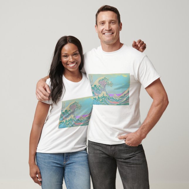 Camiseta Pastel Grande Onda (Unissex)