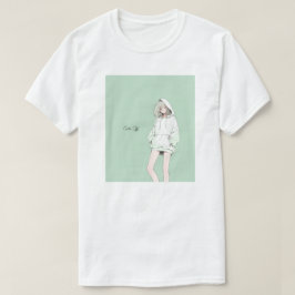 Camiseta Pastel Green JK Tシャツ|寿司娘 GenerativeAI