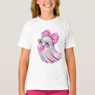 Camiseta Pastel Holographic Ghost Girl