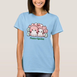 Camiseta Pastel Kawaii Pets Illustration Cute Animals