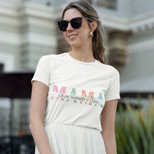 Camiseta Pastel MAMA - Presente da mãe personaliza