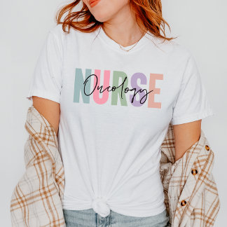 Camiseta Pastel Oncology Nurse Gift para Enfermeira