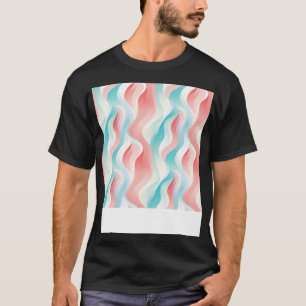 Camiseta Pastel ondula ondas de Abstrato modernas liberadas