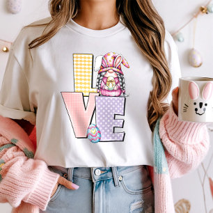 Camiseta Pastel Páscoa Love Gnomo