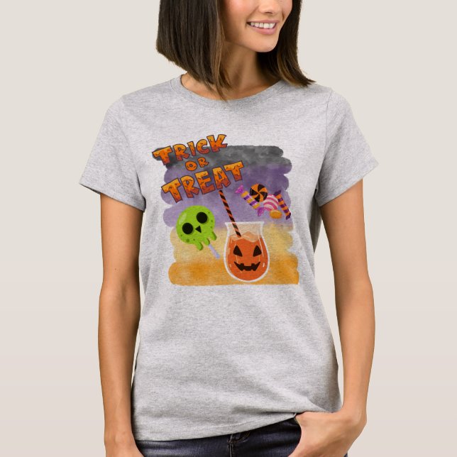 Camiseta Pastel Perfection: Turn Heads This Halloween in Ou (Frente)