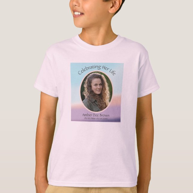 Camiseta Pastel Photo Funeral Kid (Frente)