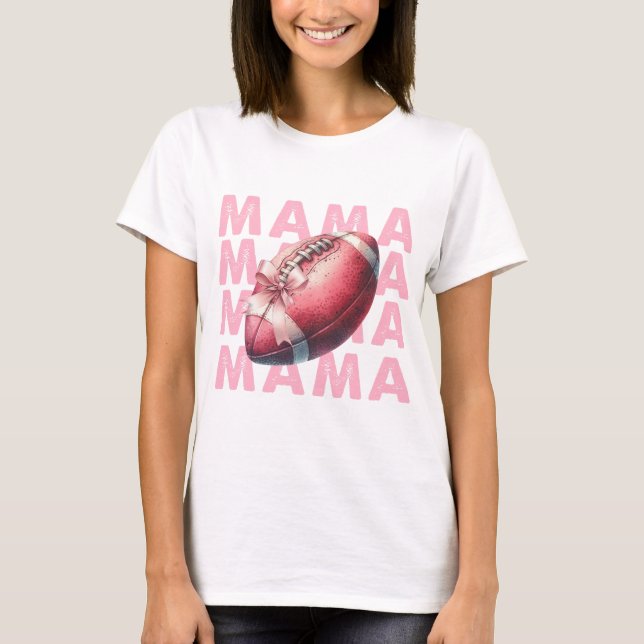 CAMISETA PASTEL PINK FOOTBALL MAMA (Frente)