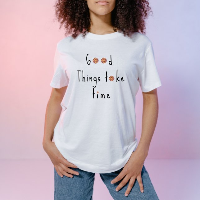 Camiseta Pastel Pink & Orange Daisy floral (Criador carregado)