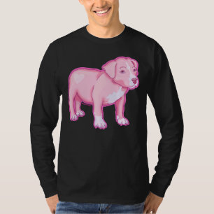 Camiseta Pastel Pitbull - Rosa