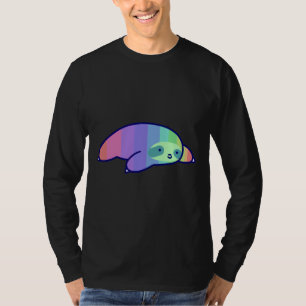 Camiseta Pastel Rainbow Sloth