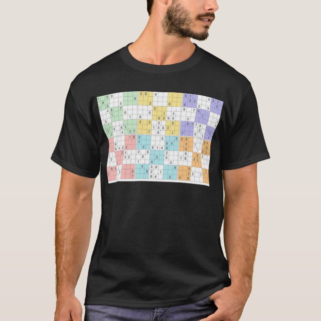 Camiseta pastel sudoku (Frente)