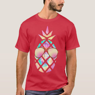 Camiseta Pastel Tropical Summertime com Sunglass