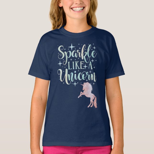 Camiseta Pastel Unicorn Sparkle (Frente)
